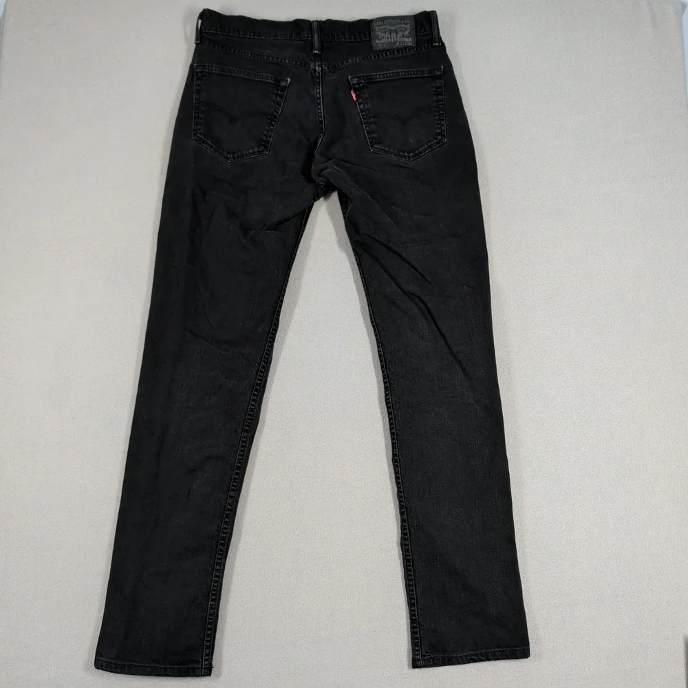 Levi's 511 Jeans Mens 33x34 Black Slim Fit Stretch Denim Casual Everyday Pants